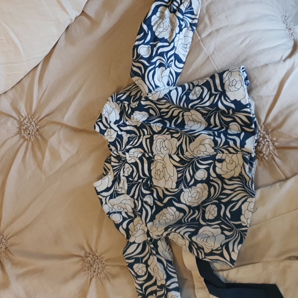 Janie & Jack floral jacket pants set